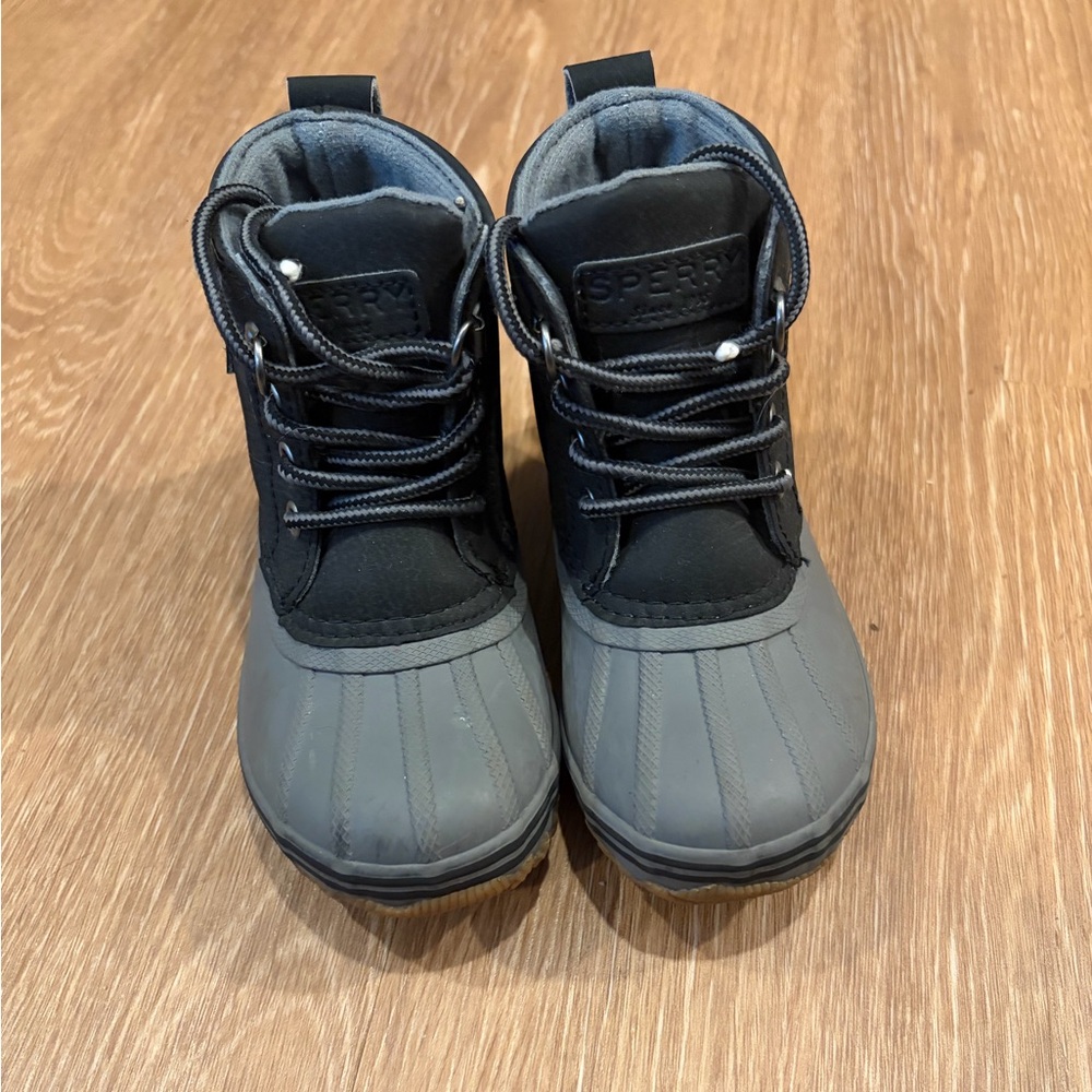 Sperry Kids Black and Gray Snow/Rain Boots